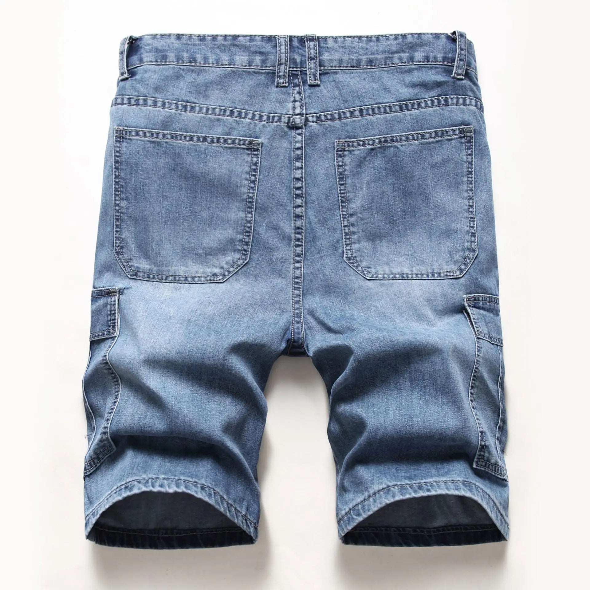 Denim Cargo Shorts